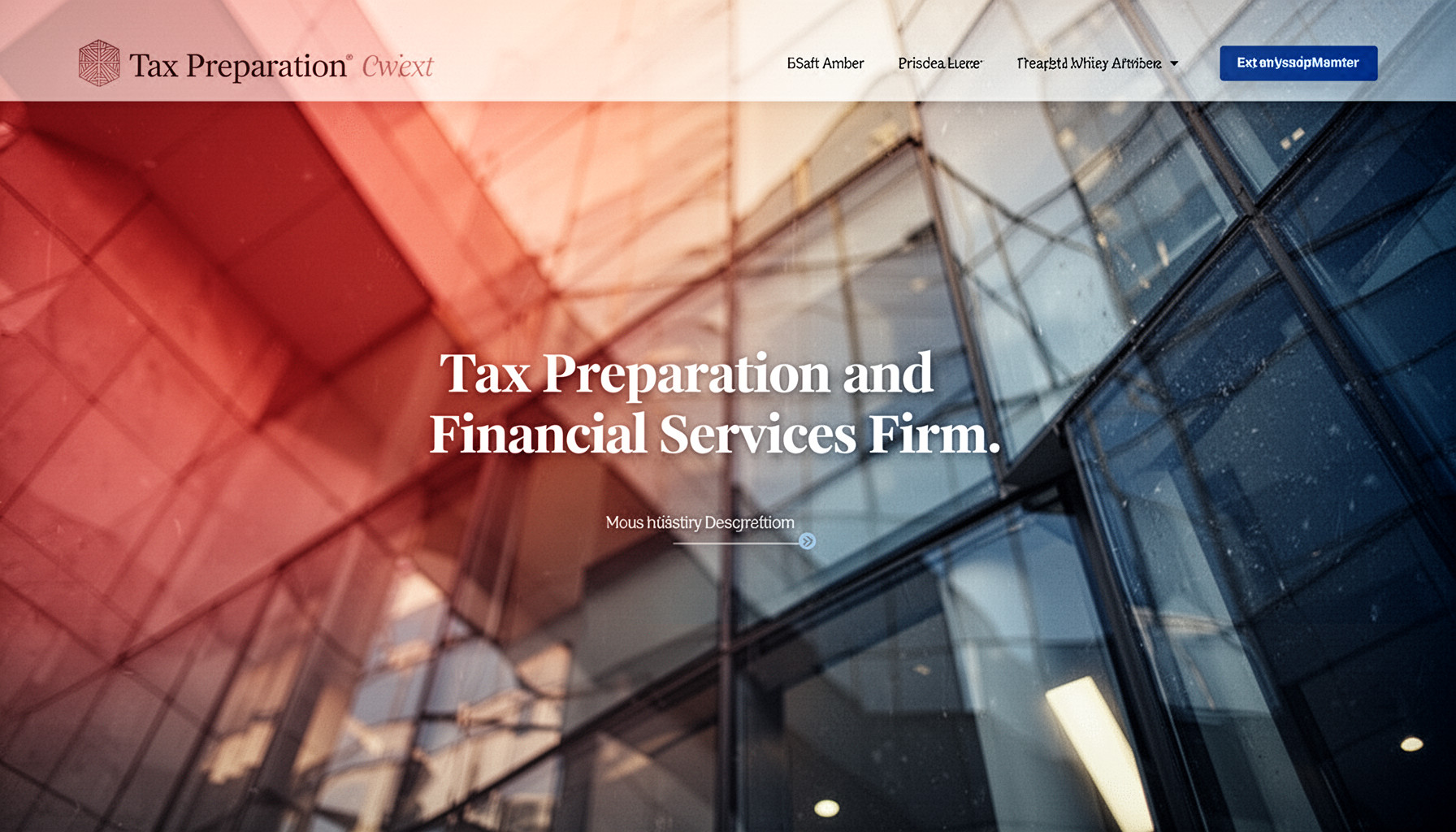 PM Tax and Financial Services website preview