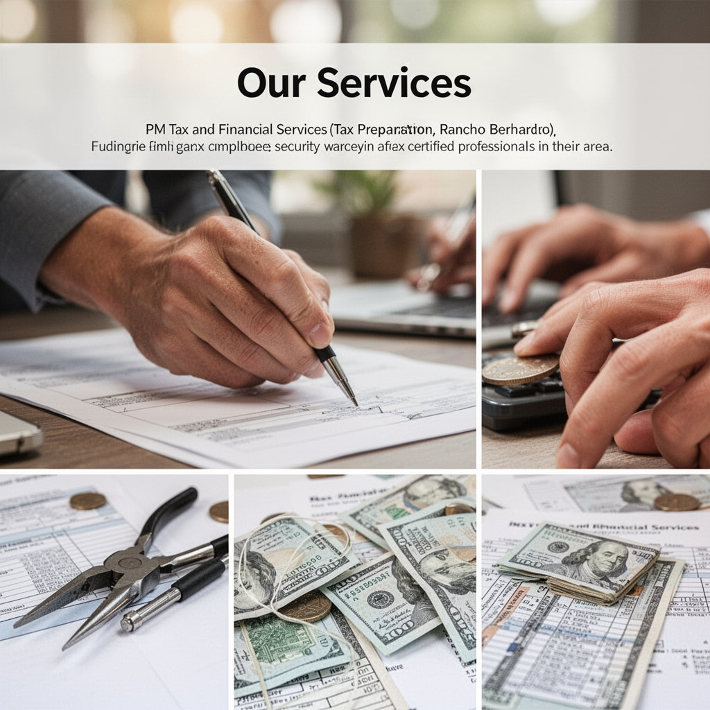 PM Tax and Financial Services professional team providing expert tax preparation and financial planning services in San Diego